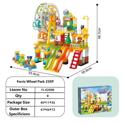 Klocki Konstrukcyjne Wesołe Miasteczko 235el.
