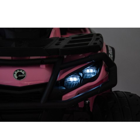 Duży Quad na akumulator Can Am Outlander 4x200W 24V ATV Różowy