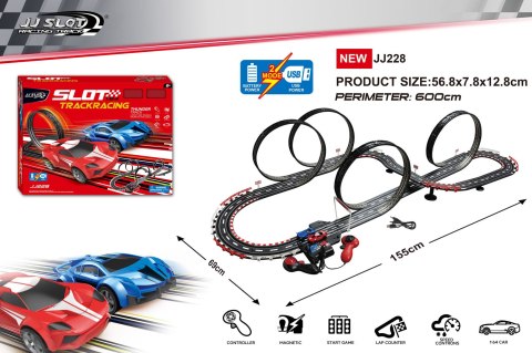 Tor Samochodowy Wyścigowy TRACK SPORT Długość Trasy 600cm
