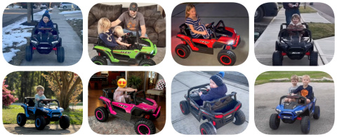 Autko na akumulator Buggy 4x4 KCK Czarny + POWIĘKSZONY AKUMULATOR 24V 9Ah