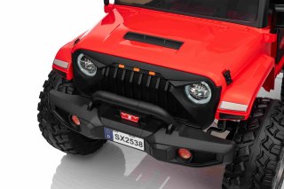 Auto JEEP MONSTER EXTREME 4x4 Regulowana rama 24V Czerwony