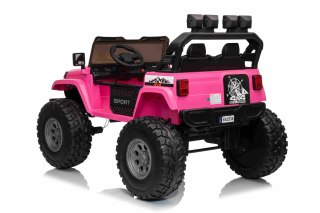 Auto JEEP MONSTER EXTREME 4x4 Regulowana rama 24V Różowy