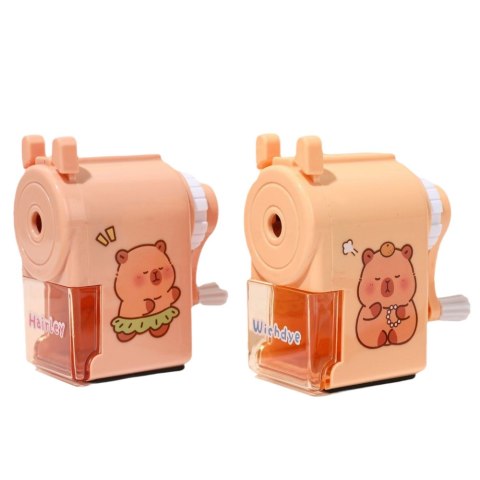 Strugaczka Temperówka Na Korbkę Z Pojemnikiem Kapibara