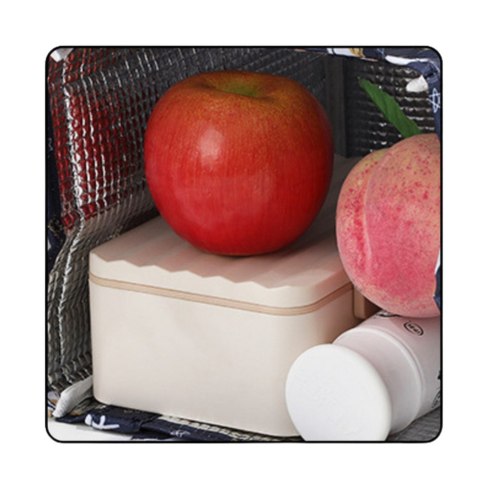 Torba Termiczna Izolacyjna Śniadaniowa Lunch Bag Szara 23cm