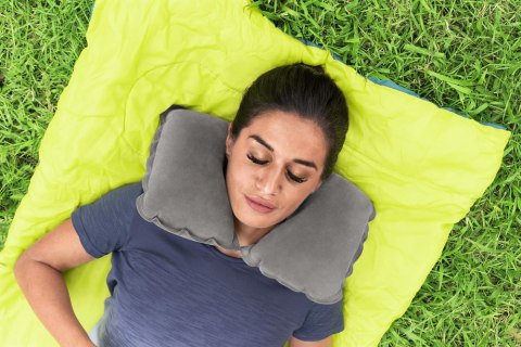 Dmuchana Poduszka Podróżna 46 x 28 cm Rogal Niebieska Bestway 67006