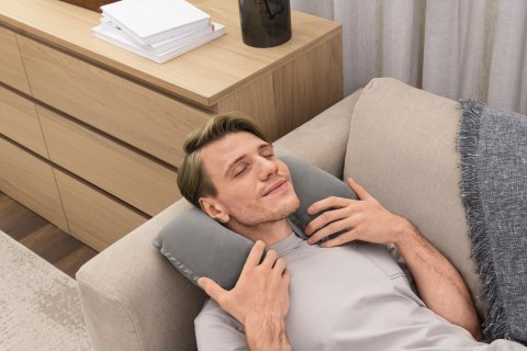 Dmuchana Poduszka Podróżna 46 x 28 cm Rogal Niebieska Bestway 67006