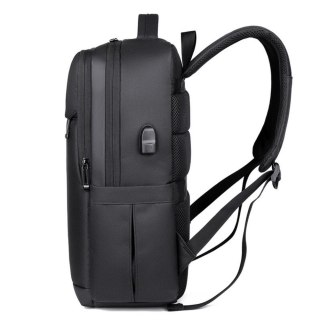 Plecak Miejski USB Kieszeń Na Laptopa Odblaski 16L 45cm