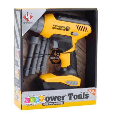 Wiertarka Wkrętarka Na Baterie 4 Wymienne Końcówki Światło LED