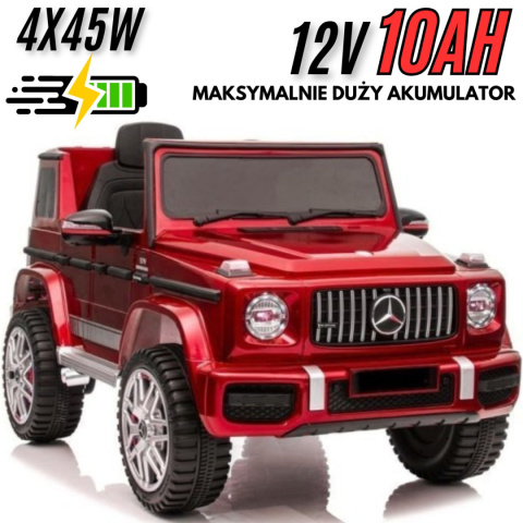 Auto na Akumulator Mercedes G63 Czerwony Lakierowany BBH-003 4x4