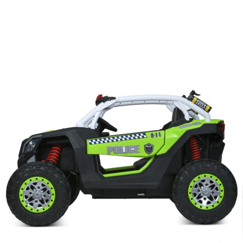 Auto na akumulator BUGGY Policja 4x200W 24V