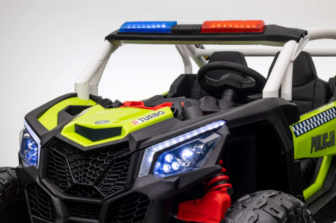 Auto na akumulator BUGGY Policja 4x200W 24V