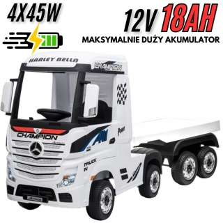 Mercedes Actros + naczepa Biały