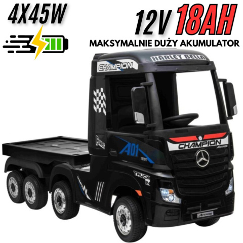 Mercedes Actros + naczepa Czarny