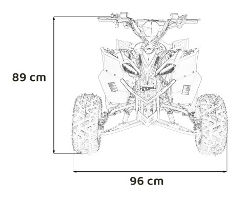Pojazd Quad DESERT STORM LIFT Czarny