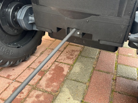 Traktor Na Akumulator + PRZYCZEPA A011 NEW HOLLAND T7 24V 2x200W + POWIĘKSZONY AKUMULATOR