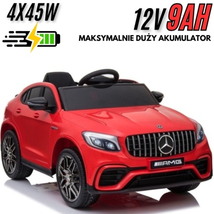 MERCEDES GLC 63S 4x4 MIĘKKIE SIEDZENIE, MIEKKIE KOŁA, SYSTEM ESW, QLS5688 - POWIĘKSZONY AKUMULATOR 12V9Ah