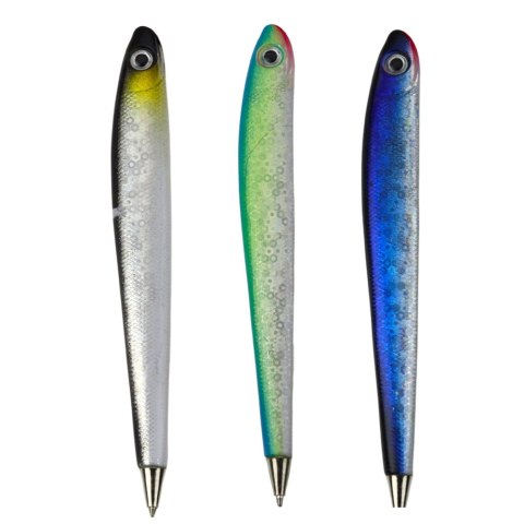 Długopis Ryba Mieniący Się Niebieski Tusz Kolorowy 12,5cm