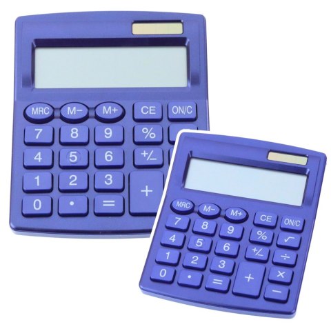 Kalkulator Biurowy Szkolny Klasyczny Ogniwo Słoneczne Granatowy