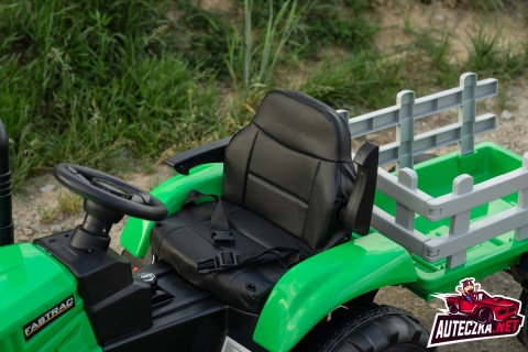 MEGA TRAKTOR NA AKUMULATOR Z PRZYCZEPĄ. MIĘKKIE SIEDZENIE, PILOT, /HL3388