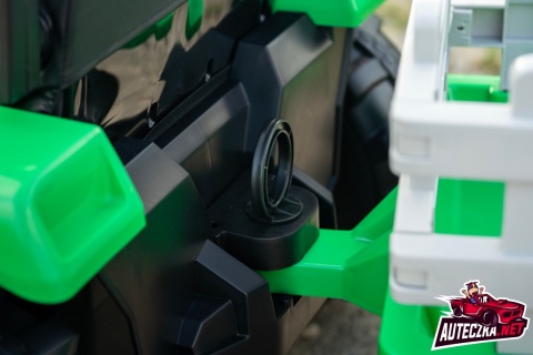 MEGA TRAKTOR NA AKUMULATOR Z PRZYCZEPĄ. MIĘKKIE SIEDZENIE, PILOT, /HL3388