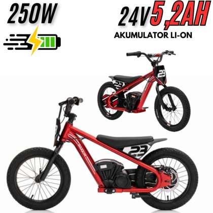 Motor 2w1 rower biegowy elektryczny do 25km/h BAIGOR 23 PRO Czerwony