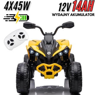 Quad CAN-AM 4x45W 12V Na Akumulator DK-CA002 żółty