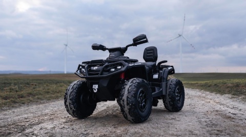 Quad Can Am Outlander 4x4 na akumulator 12V 14Ah + PILOT Czarny