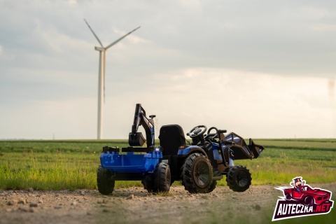 Wielki traktor/koparka na akumulator 720-T z przyczepką 24V 2x200W + POWIĘKSZONY AKUMULATOR [SX2068]