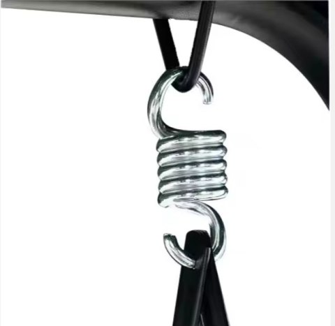 Huśtawka Czteroosobowa Ogrodowa Bujana Daszek Wolnostojąca Szara