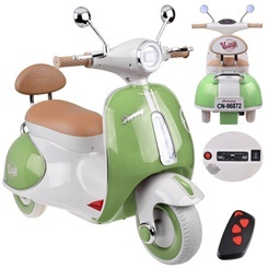 Klasyczny Skuter na akumulator elektryczny dla dziecka PA0330 zielony