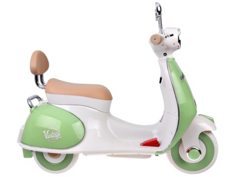 Klasyczny Skuter na akumulator elektryczny dla dziecka PA0330 zielony