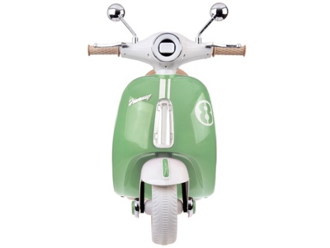 Klasyczny Skuter na akumulator elektryczny dla dziecka PA0330 zielony