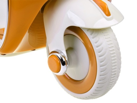 Klasyczny Skuter na akumulator elektryczny dla dziecka PA0330 żółty