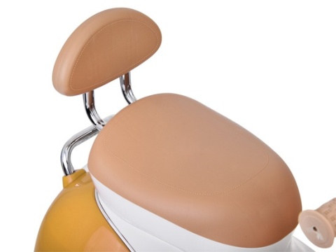 Klasyczny Skuter na akumulator elektryczny dla dziecka PA0330 żółty