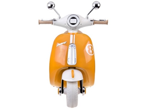 Klasyczny Skuter na akumulator elektryczny dla dziecka PA0330 żółty
