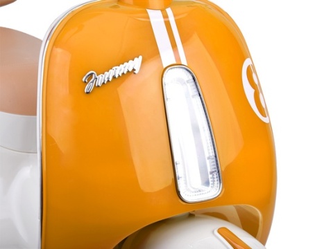 Klasyczny Skuter na akumulator elektryczny dla dziecka PA0330 żółty