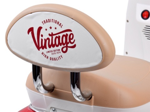 Klasyczny Skuter na akumulator elektryczny dla dziecka PA0330 czerwony