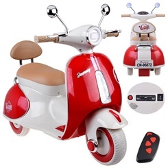 Klasyczny Skuter na akumulator elektryczny dla dziecka PA0330 czerwony
