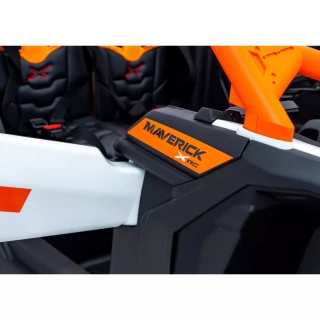 Pojazd Buggy CAN-AM Maverick DELUXE + POMPOWANE KOŁA 4x200W 2x24V7Ah Pomarańczowy