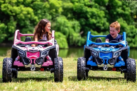 Pojazd Buggy CAN-AM Maverick Turbo RR 4x200W 2x24V7Ah Różowy