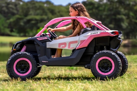 Pojazd Buggy CAN-AM Maverick Turbo RR 4x200W 2x24V7Ah Różowy