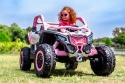 Pojazd Buggy CAN-AM Maverick DELUXE + POMPOWANE KOŁA 4x200W 2x24V10Ah Różowy