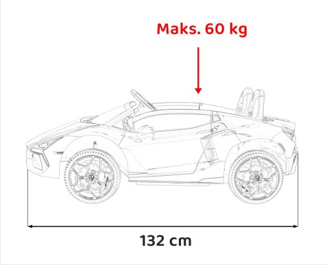 Pojazd Lamborghini Revuelto XL STRONG Czarny