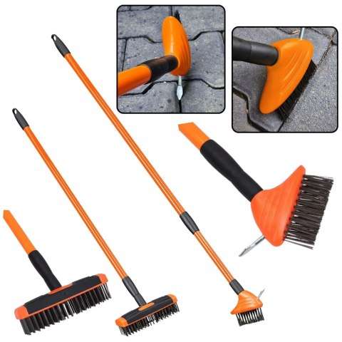 Szczotka Druciana Do Czyszczenia Fug Kostki Brukowej Skrobak 2szt