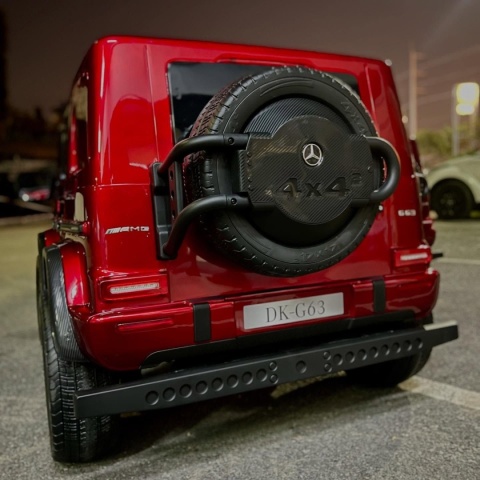 Auto na akumulator Mercedes Benz G63 AMG GIGANT XXL 4x200W 24V Czerwony LAKIEROWANY