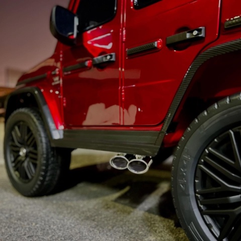 Auto na akumulator Mercedes Benz G63 AMG GIGANT XXL 4x200W 24V Czerwony LAKIEROWANY