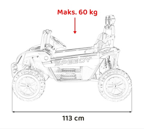 Pojazd Buggy SPEEDY 4x4 Czarny