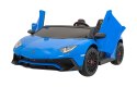 Wielkie dwuosobowe Lamborghini Aventador SV 2x200W 24V do 100kg Niebieski AUTKO XXL!