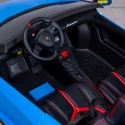 Wielkie dwuosobowe Lamborghini Aventador SV 2x200W 24V do 100kg Niebieski AUTKO XXL!