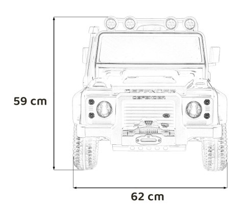 Pojazd Land Rover Defender 110 SVX Concept Czarny